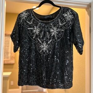 Vintage Beaded Blouse